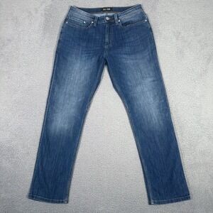 DU/ER Jeans Mens 32x30 (Fits 31) L2X Relaxed Taper Denim Fade Stretch‎ Blue
